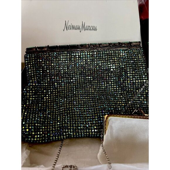 Austrian Crystal evening Bag Neiman Marcus & Coin Purse Rare HTF - Picture 1 of 8